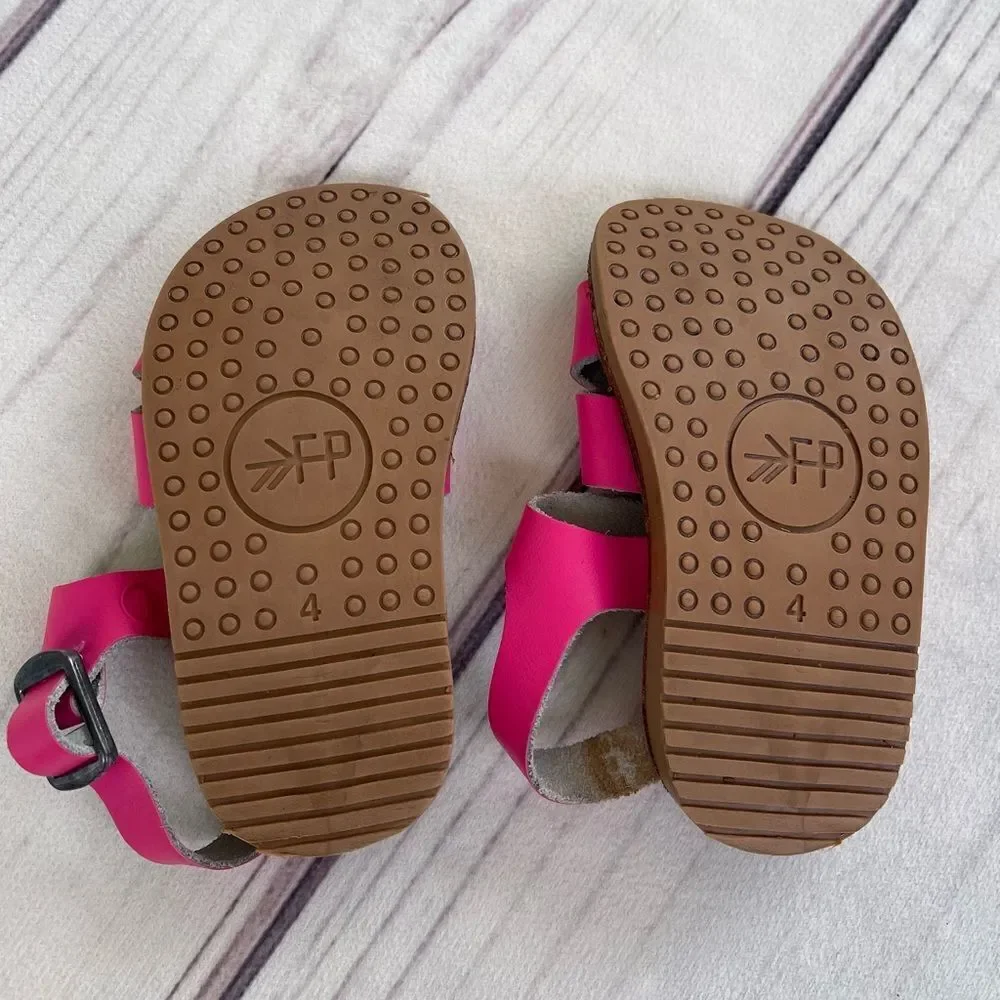 Freshly Picked Baby Girl Strappy Sandals‎ Size 4 Summer Spring Beach